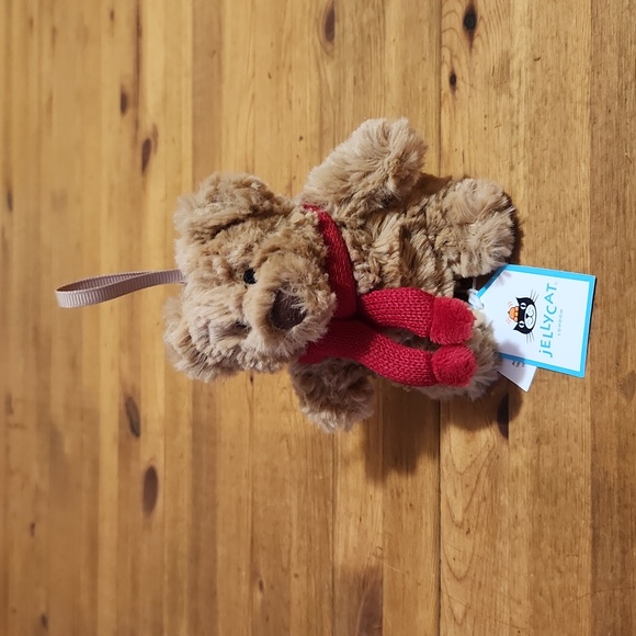 Jellycat Bartholomew π» Bear Decoration 4x4.5" Soft & Plush NWT - Picture 3 of 7